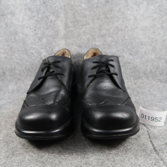 Dromedaris Shoes Womens 42 Oxford Hornbill Leather Wingtip Black Comfort Classic - Picture 2 of 13